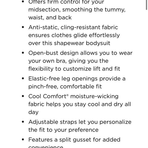 Maidenform Firm Control Open Bust Body Shaper Shapewear 2556 Beige Size XL NWT - Picture 11 of 11